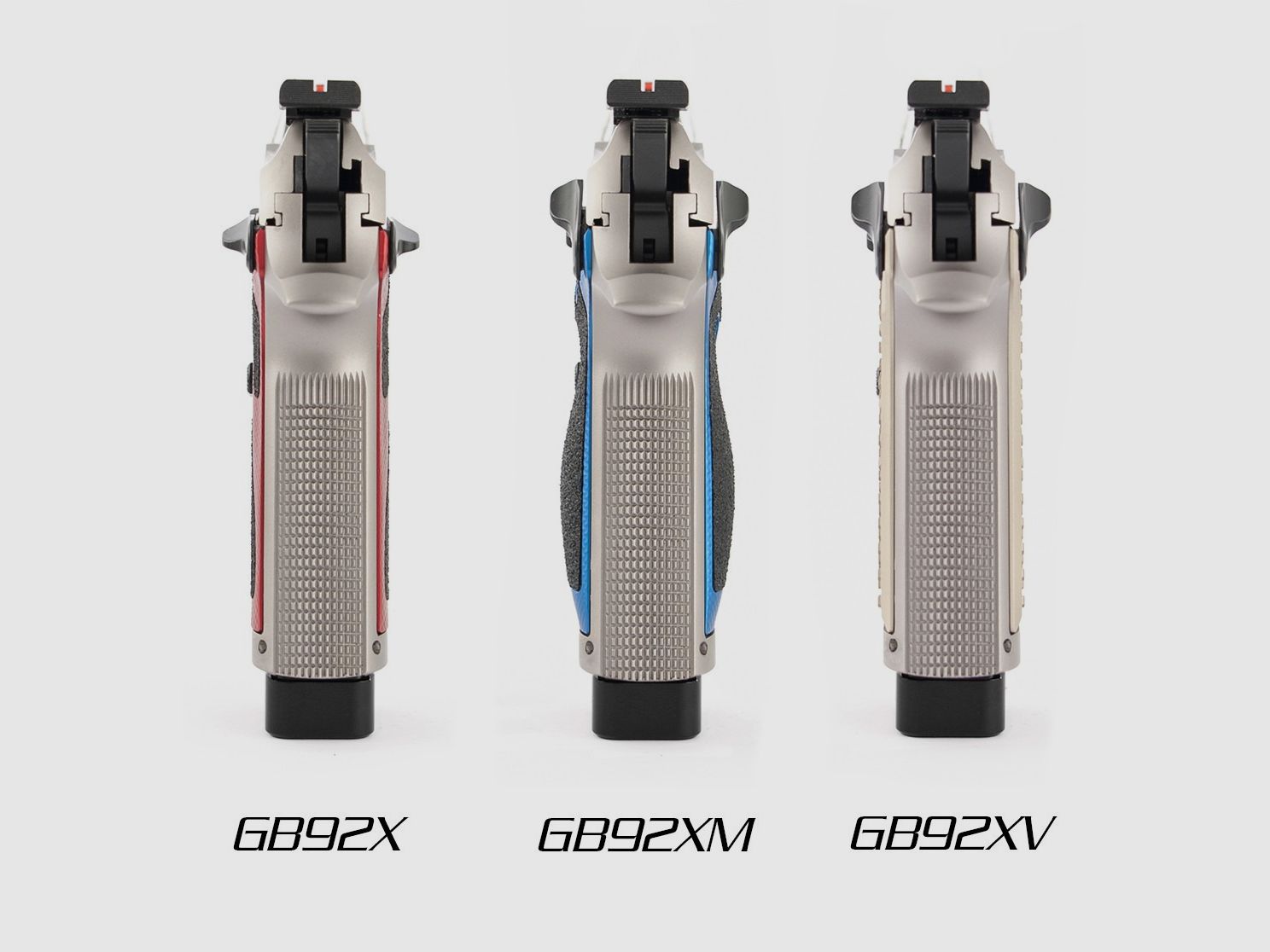 Poignées X3D fines pour Beretta 92X - TONI SYSTEM/Poignées Slim X3D pour Beretta 92X - TONI SYSTEM * CODE ARTICLE GB92X-BK