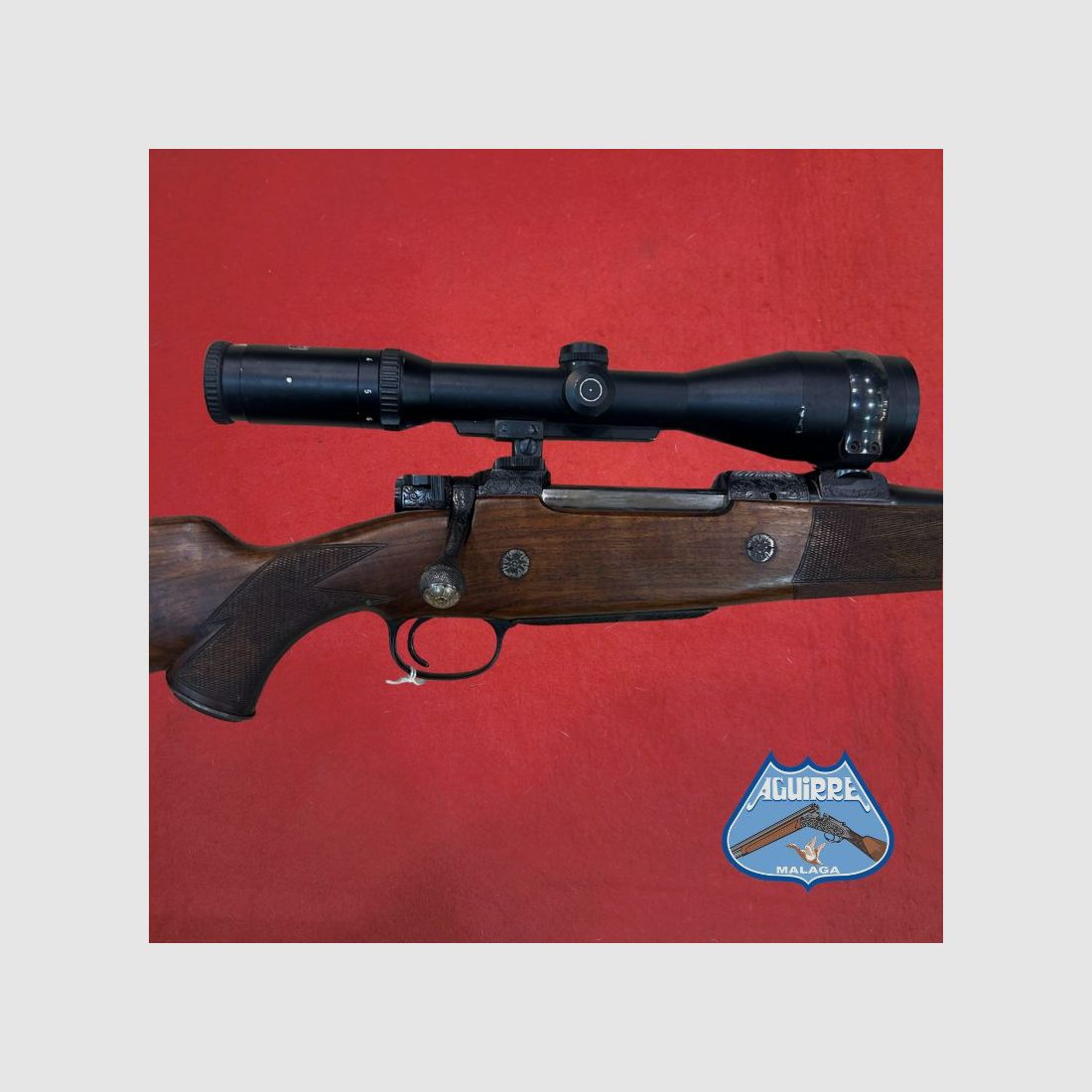 Repetierbüchse Zanardini graviert Kal. .416 Rigby + Zielfernrohr Schmidt & Bender, Bild 12 von 12