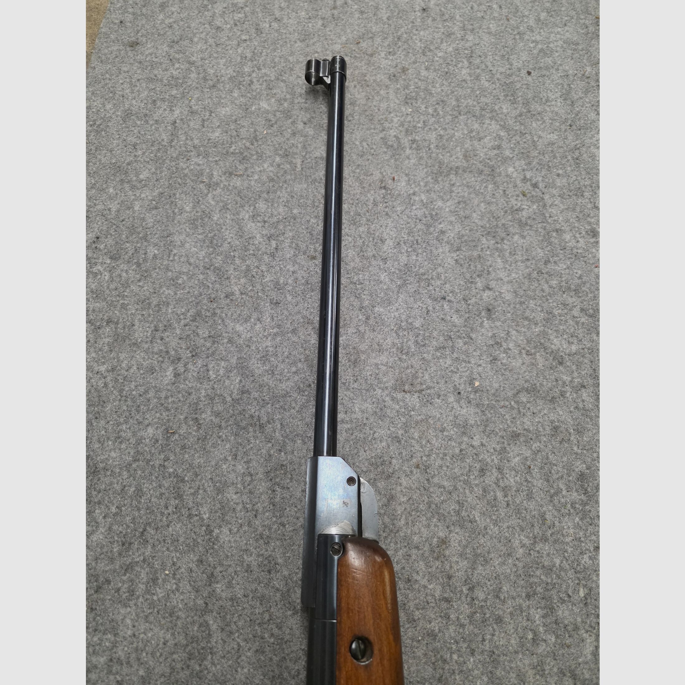 Vecchio Walther Mod. 53 Knicker carabina ad aria con diottra senza marchio F degli anni '50/'60 cal. 4,5mm Diabolo, immagine 10 di 12