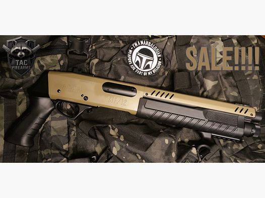 FABARM STF12 Initial kort US Tan 6mm - Airsoft Gas vrij vanaf 18 Nieuwe voorraad op voorraad