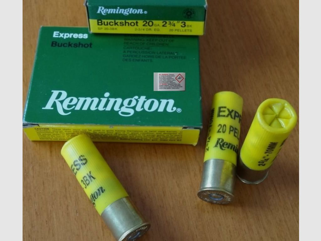 Remington 20 / 70 (Buck) Postenschrot 6.35 mm