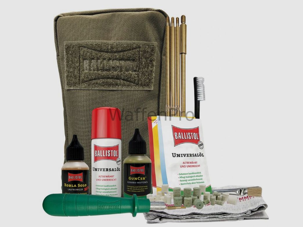 Ballistol Waffen-Reinigungstasche – 52-teilig