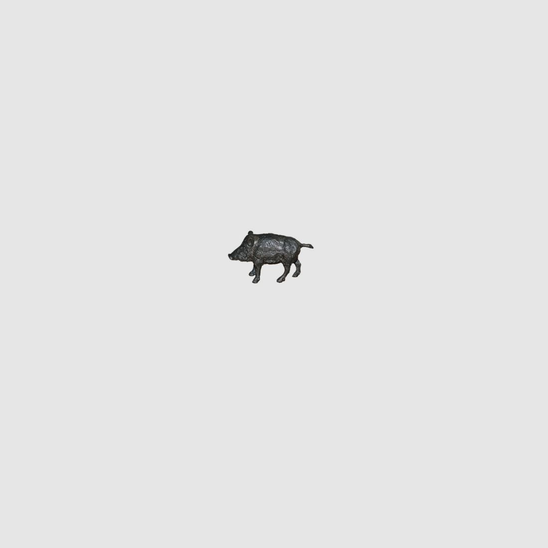 Lovergreen kleine Bronzestatue Motiv junges Wildschwein Statue