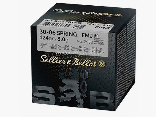 S+B .30-06Spr. FMJ 124grs. 50St