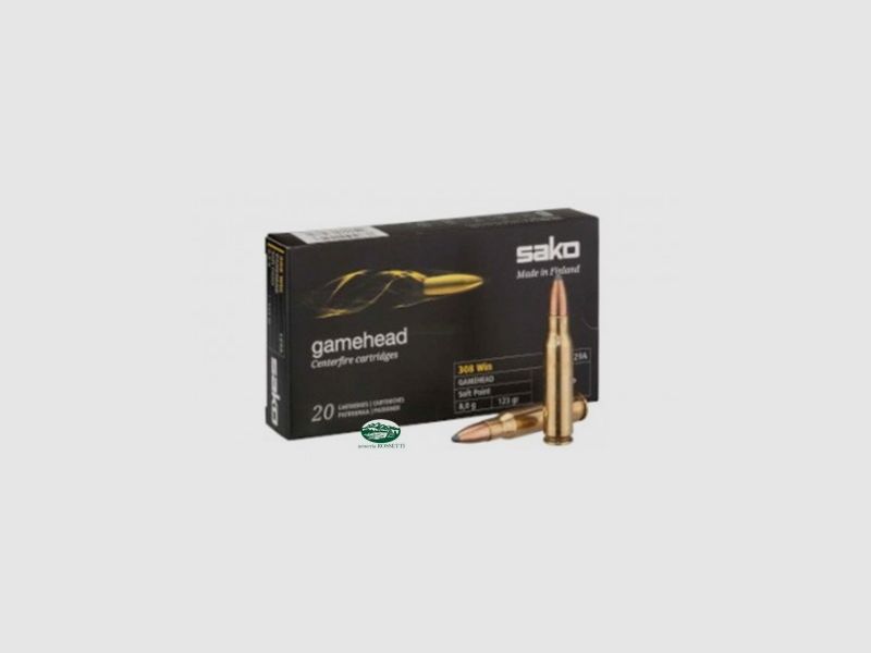 SAKO Munition Kal. 308 Win GAMEHEAD Soft Point 123 gr. 129A