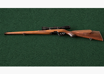 Steyr-Mannlicher Model SL Stutzen, kaliber 5,6×50 Mag., z niklowanym scope