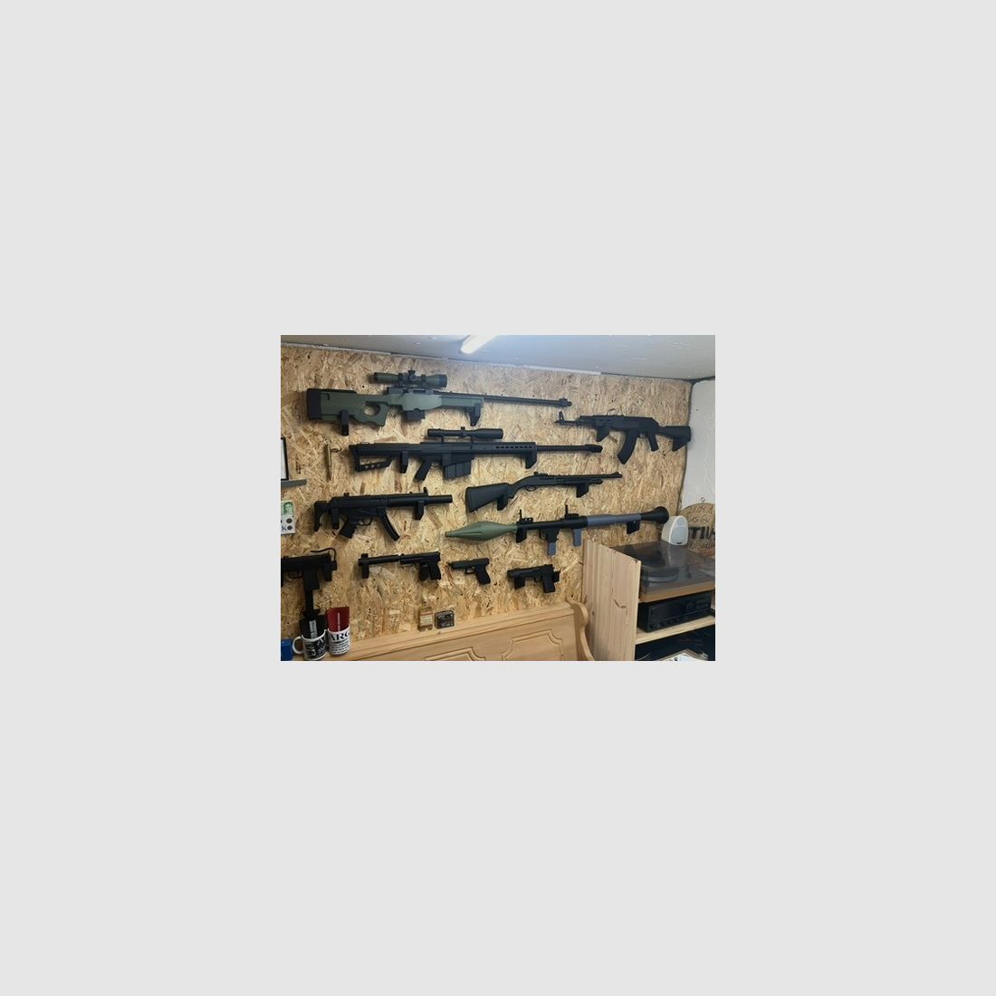 Langwaffe .50 Glock Kurzwaffe Dekowaffen, 3D-Druck für Hobbyraum
