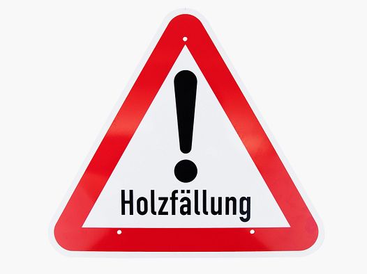 Warnschilder Holzfllung