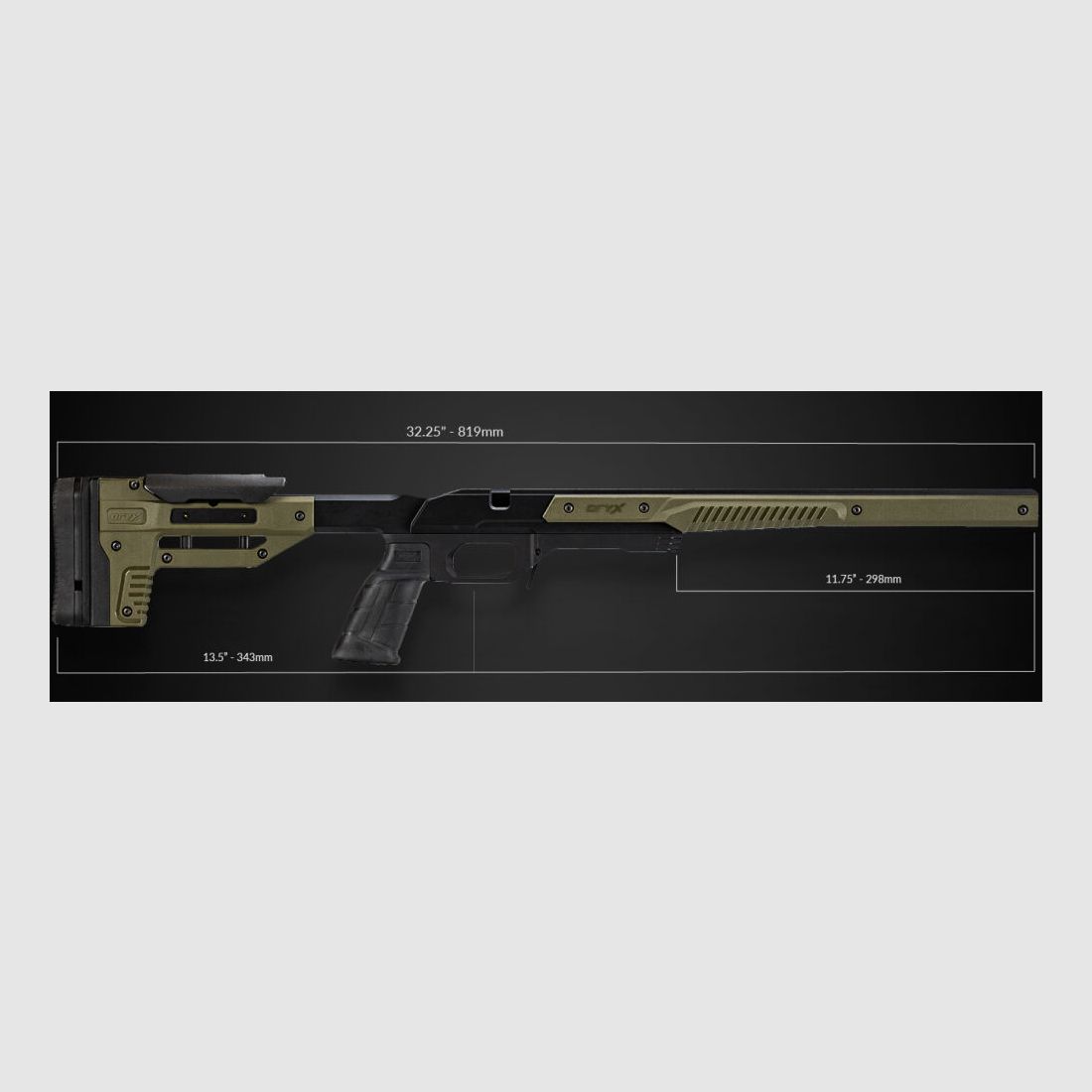 MDT MDT Oryx Crosse / Châssis - CZ 457 - BLK (noir)