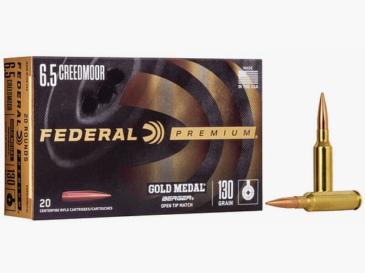 Federal Ammunition Premium Gold Medal Berger OTM 130grs