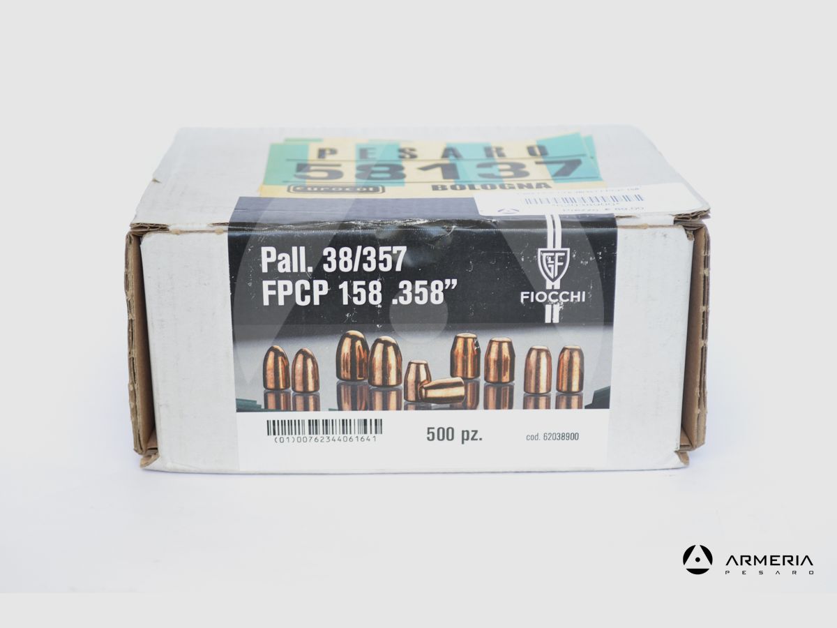 Geschosse Rundkopf Pistole Fiocchi Kaliber 38-357 FPCP 158 Grain – 500 Stück