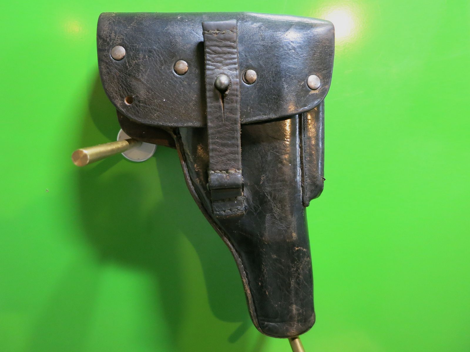 Gürtelholster Pistole Mauser/DWM/Erfurt P38 original,  Leder, nach Wehrmacht    #16-