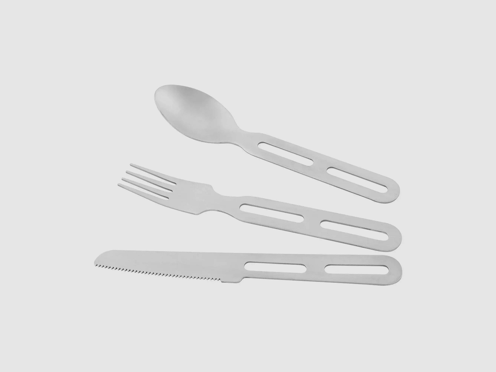Tatonka Tatonka Campingbesteck Cutlery Set I silberfarben braun