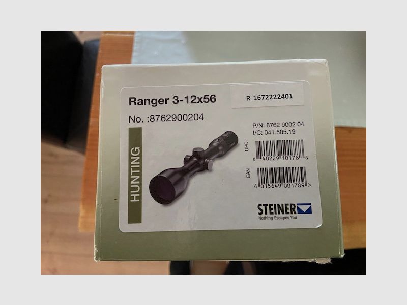 Steiner Ranger 4 3-12x56 Reticle 4A-I zonder rail - LIKE NEW