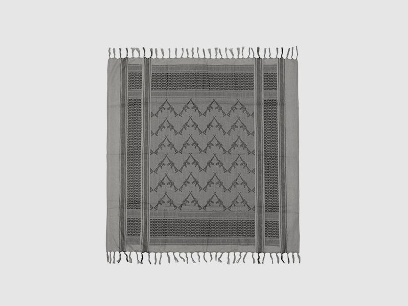 M16 Pattern Shemagh Scarf - Grau