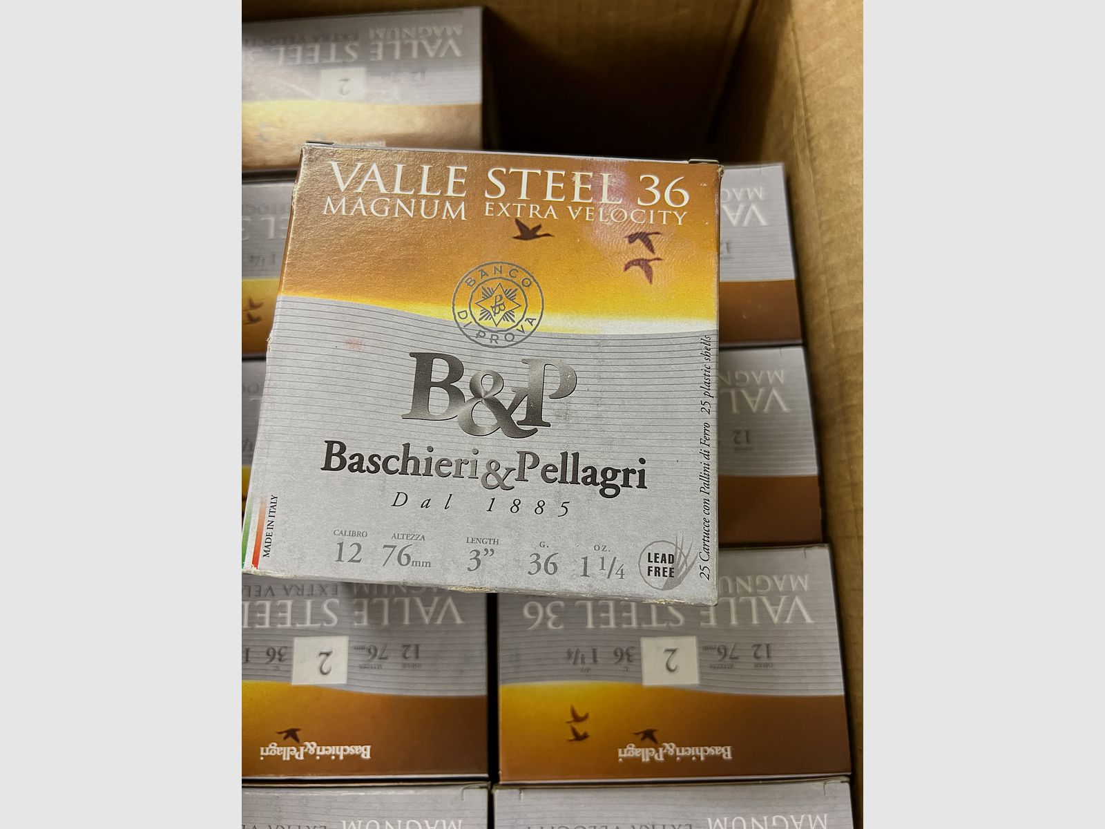 Baschieri & Pellagri Valle Magnum Steel *Bleifrei*  HV 12/76 36 g, 3,5 mm