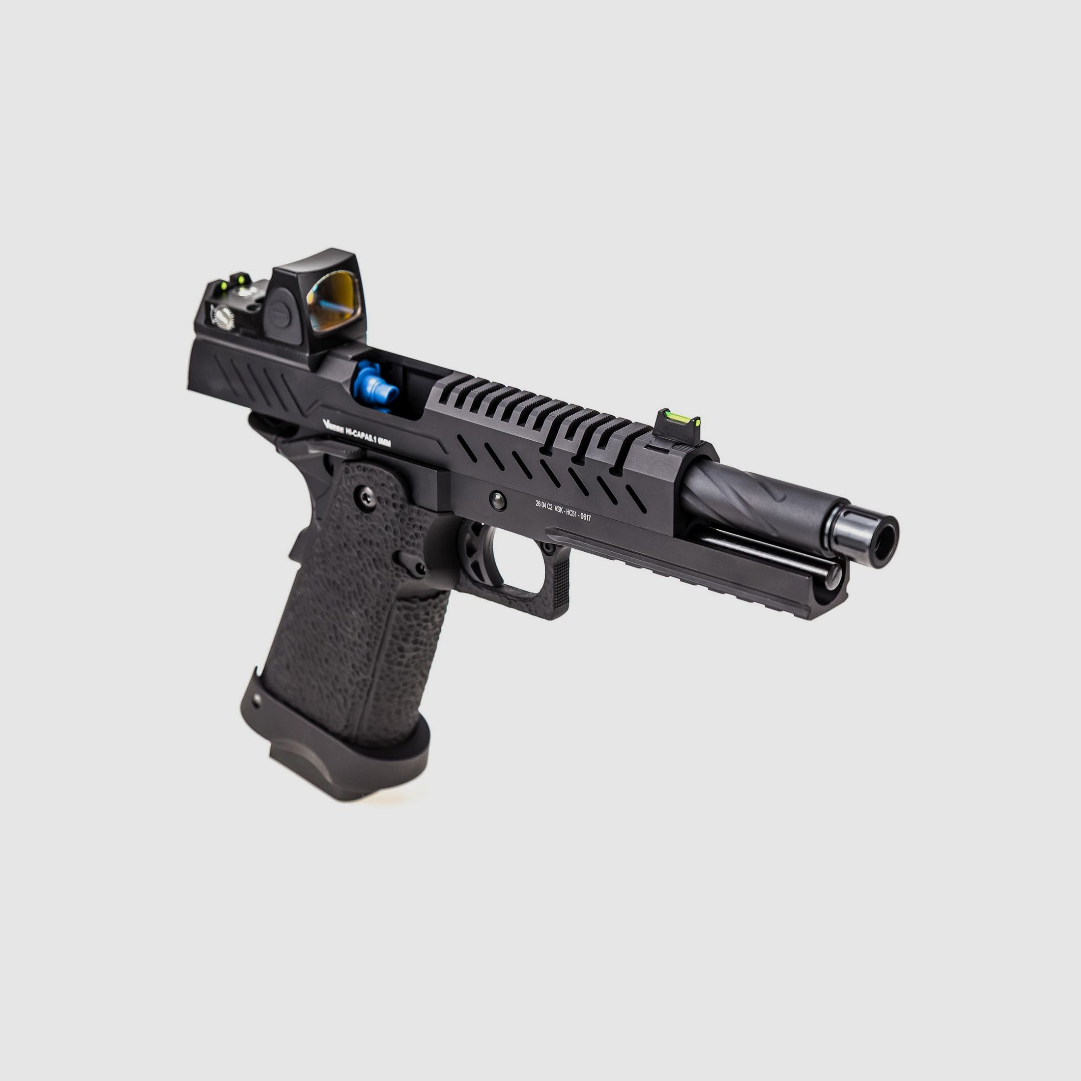 REPLICA GBB GAS HI-CAPA 5.1 NEGRO / NEGRO 1,0J + PUNTO ROJO BDS, imagen 6 de 6