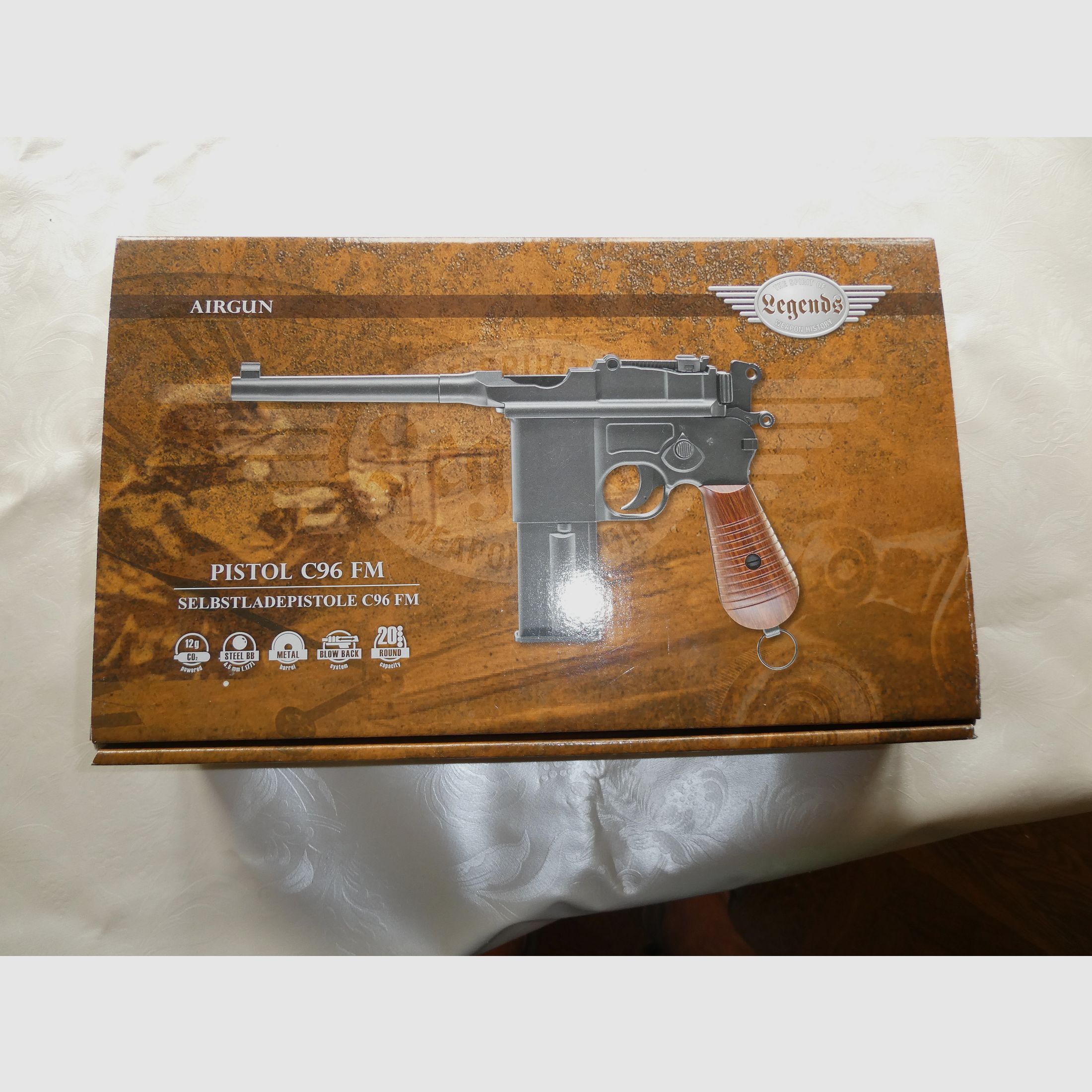Umarex Legends Pistole C96 FM Blowback - 4,5 mm Stahl BB Co2-Pistole