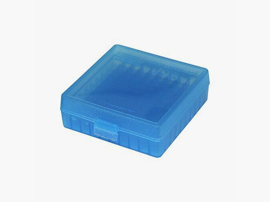 MTM Patronenbox mit Klappdeckel blau .22lr 100 Patronen