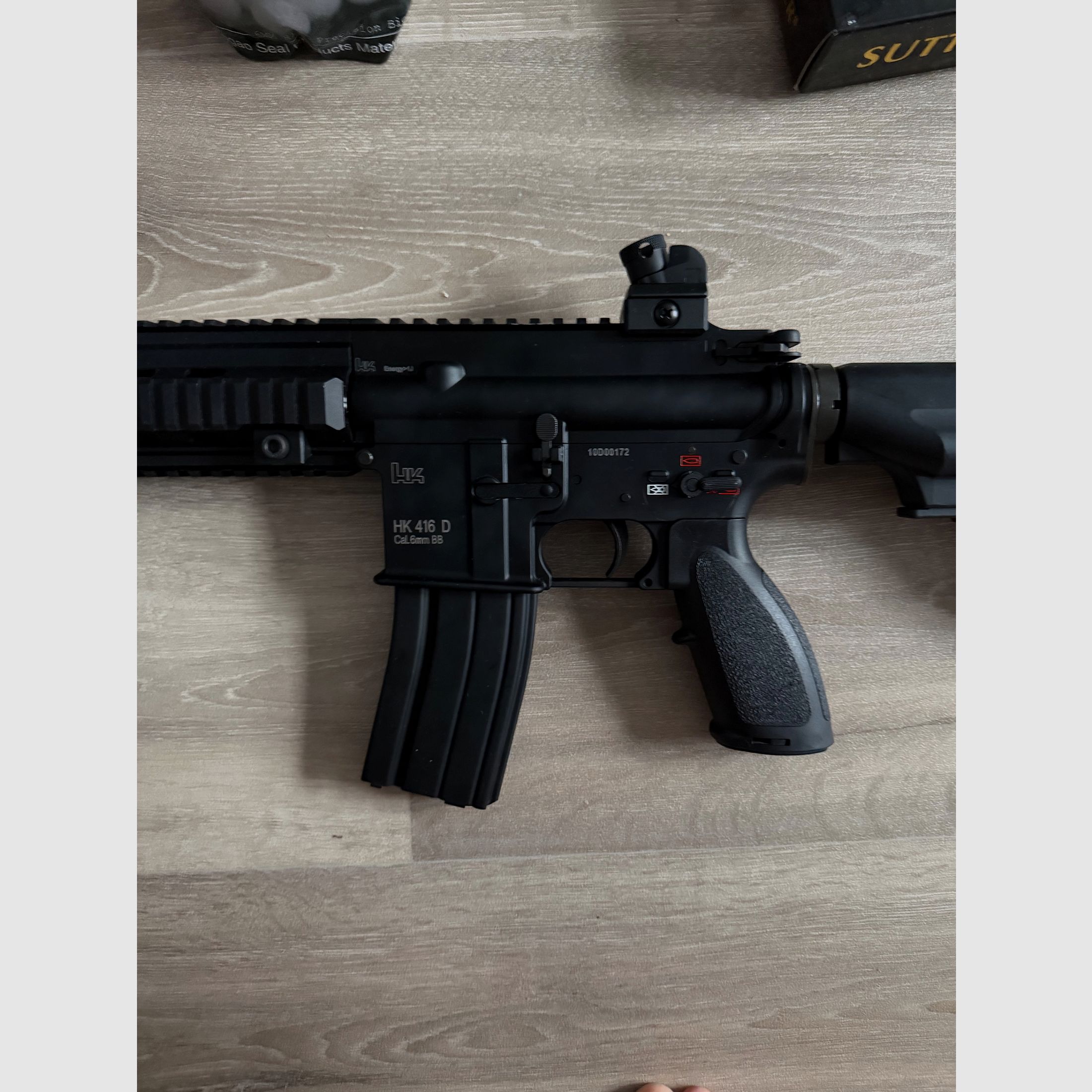 Heckler & Koch HK416 A5 czarny pełnometalowy karabin softair kaliber 6 mm BB gaz Blowback (P18), zdjęcie 11 z 14