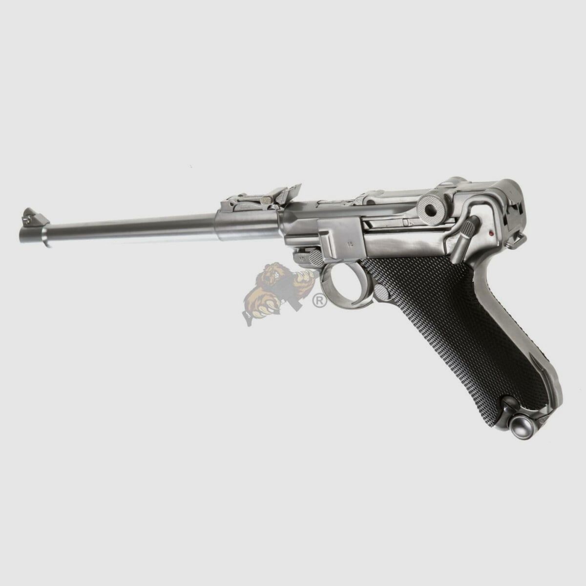WE P08 "Ari-08" GBB en métal complet argent -F-