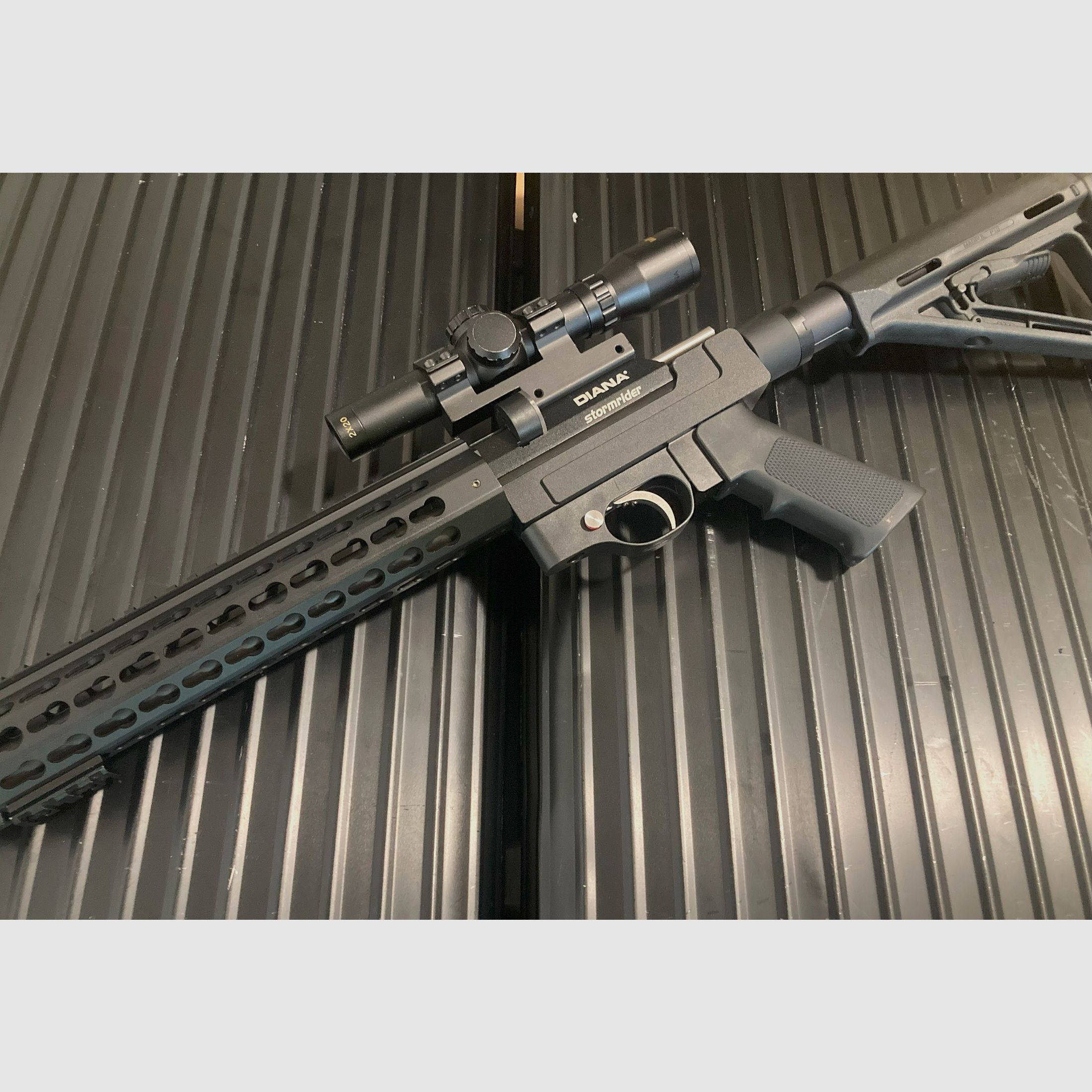 Tactical body kit AR15 style for Diana Chaser Airbug Bandit Trailscout Stormrider CP1 CP2 PP800 PR900 aluminum NO 3D printing