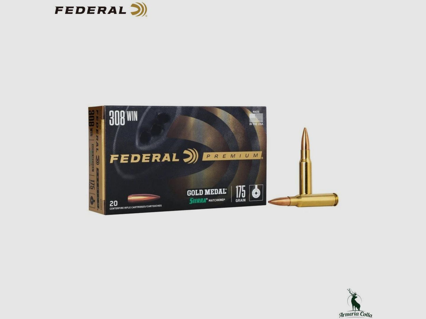 Federal Munizioni Gold Medal Sierra Matchking cal. .308 Win 175gr.
