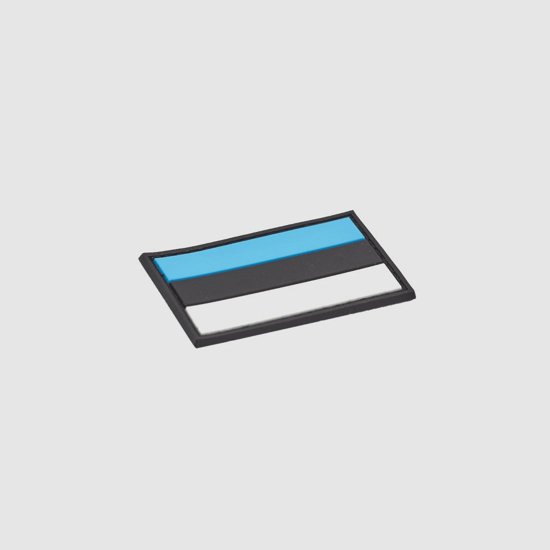 Patch en PVC Drapeau d'Estonie 3x5cm avec fermeture velcro, image 3 sur 3