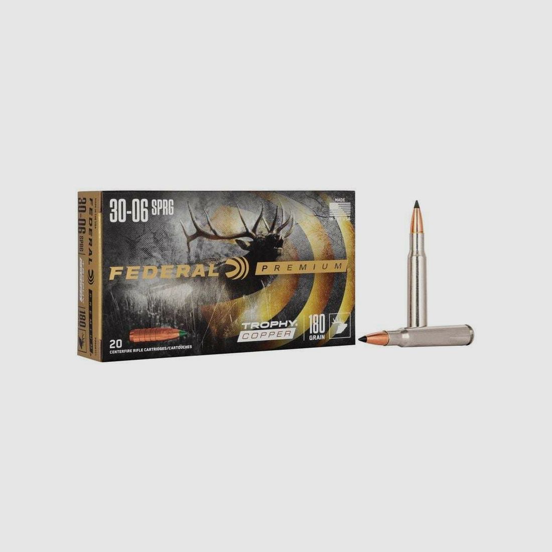 Federal Trophy Copper 11,7g/180grs à20 .30-06 Spring.