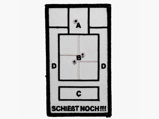 Café Viereck Patch Schießt noch