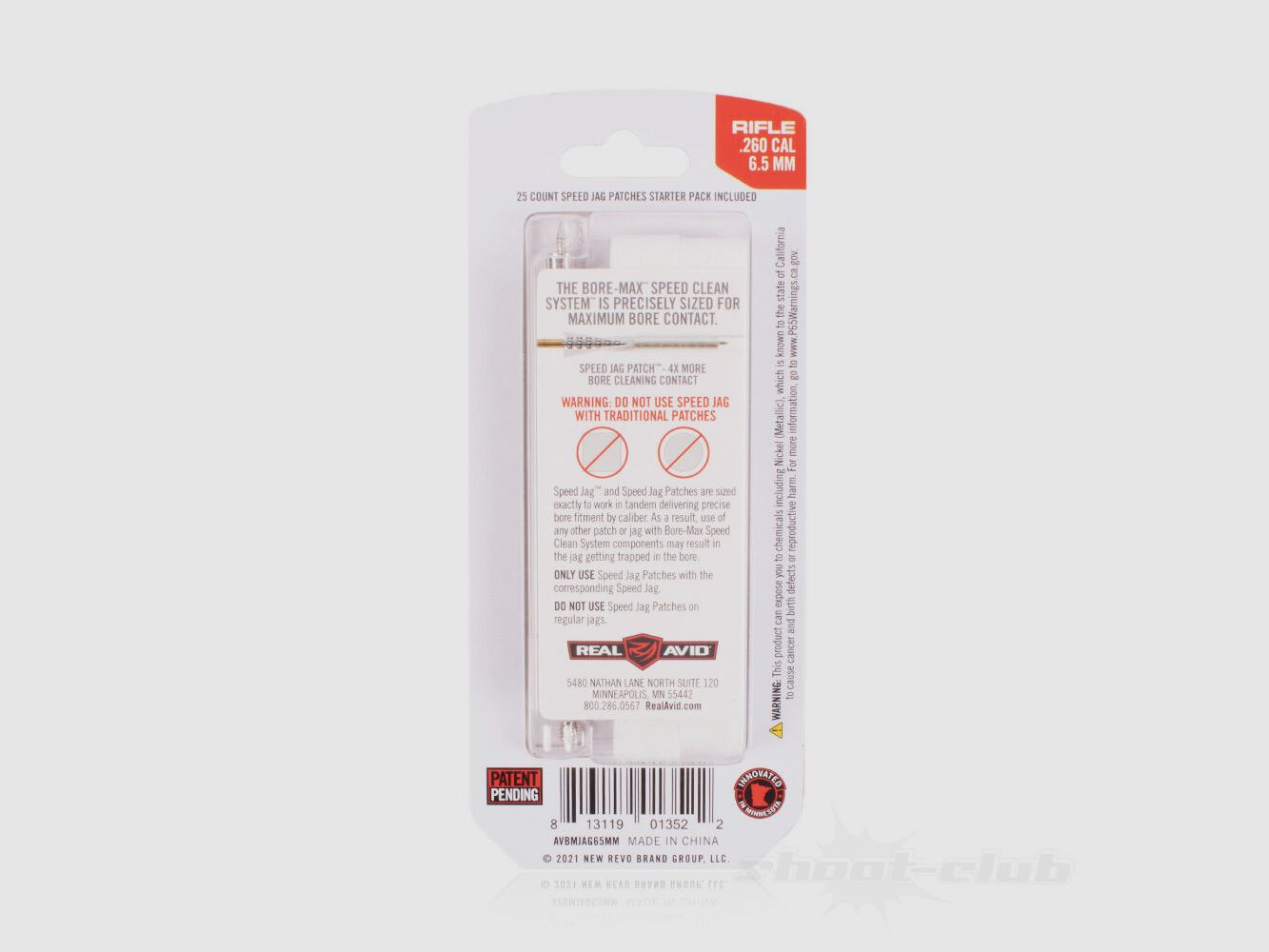 Real Avid Bore-Max Speed Jag & Patches 6,5mm