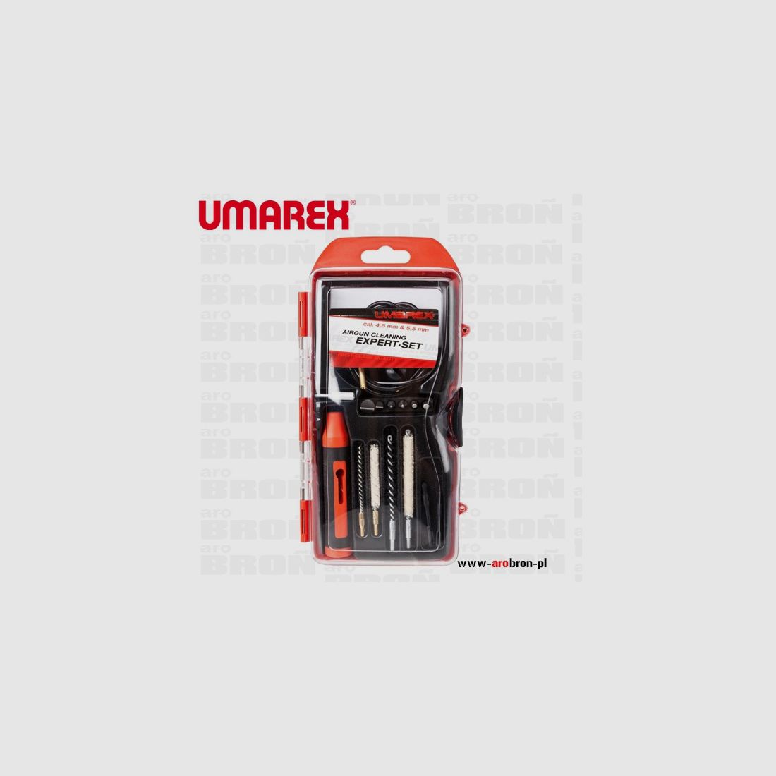 Wyciory Umarex Airgun Expert - zestaw 4,5/5,5mm, 6 bitów, 25 szmatek czyszczących, zdjęcie 1 z 3