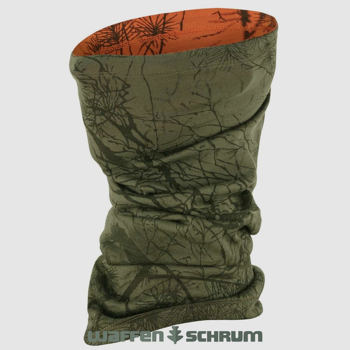 Fjällräven Neck Gaiter Lappland Green Camo Orangen Multi