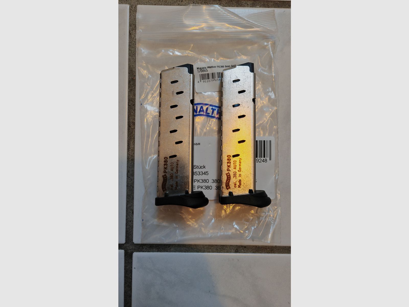 3x Walther PK380 9mm Kurz / .380 Ersatzmagazin | NEU!
