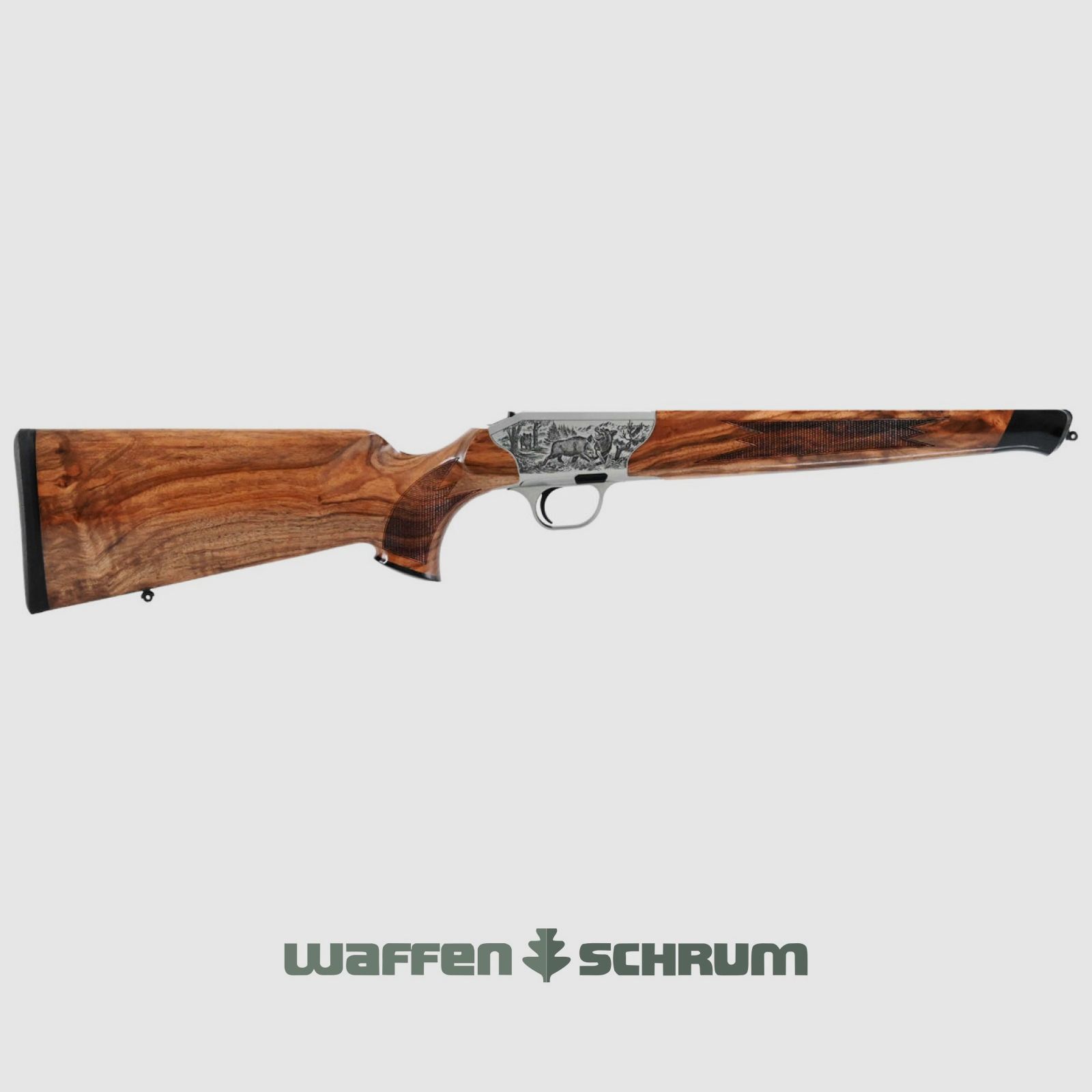 Blaser System R8 Luxus SHK:4 Gravur: rechts-Schwarzwild & links-Rotwild