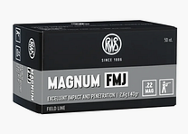 RWS 2133083 rimfire cartridges .22 Mag. FMJ VM 2.6g 40gr
