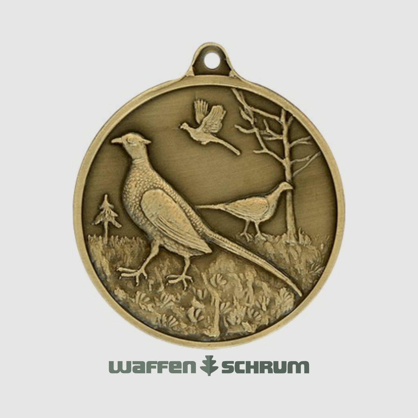 Steinhauer&Lück Jagdmedaille Fasan 40mm Bronze