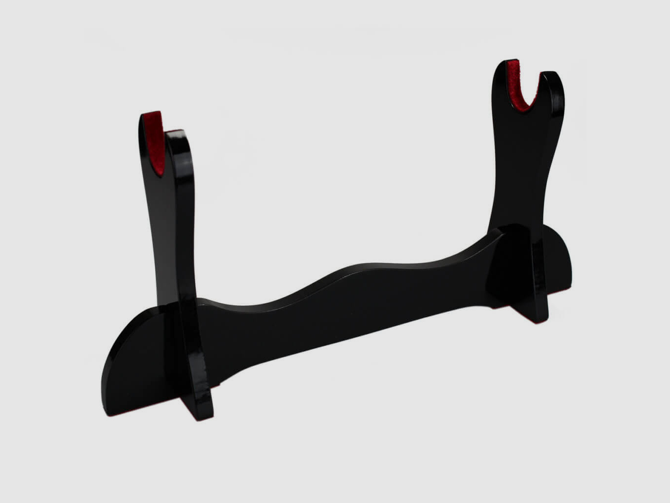 DerShogun Hochglanz Schwertstnder mit Stoffeinlagen fr 1 Schwert