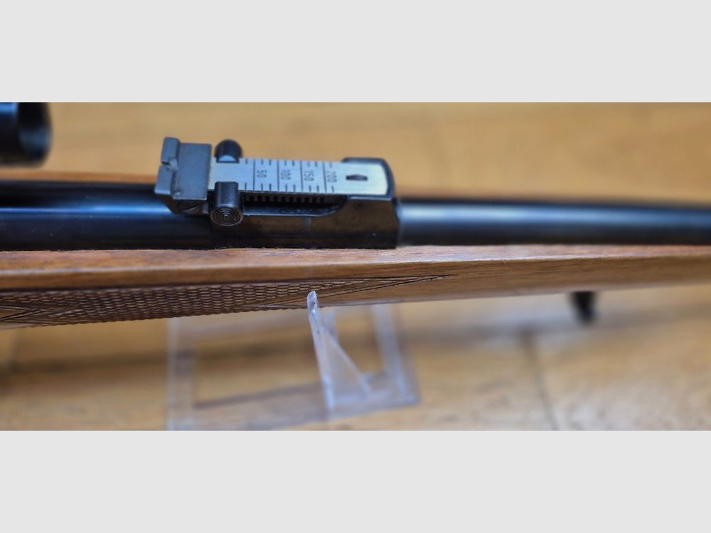 Wunderschöne Jagd- und Sportbüchse Walther KKJ – Kal. 22 Hornet – Stetcher-Abzug – Magazin 5 Schuss – Zielfernrohr Zielkar 4 mit Absehen Nr. 1 – Hohe Präzision – Waffe von 1959 – Sehr guter Zustand – TBE +, Bild 25 von 42