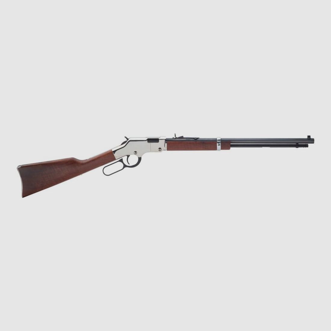 Henry	 Golden Boy Silver Rifle Lever Action - .22 lfb