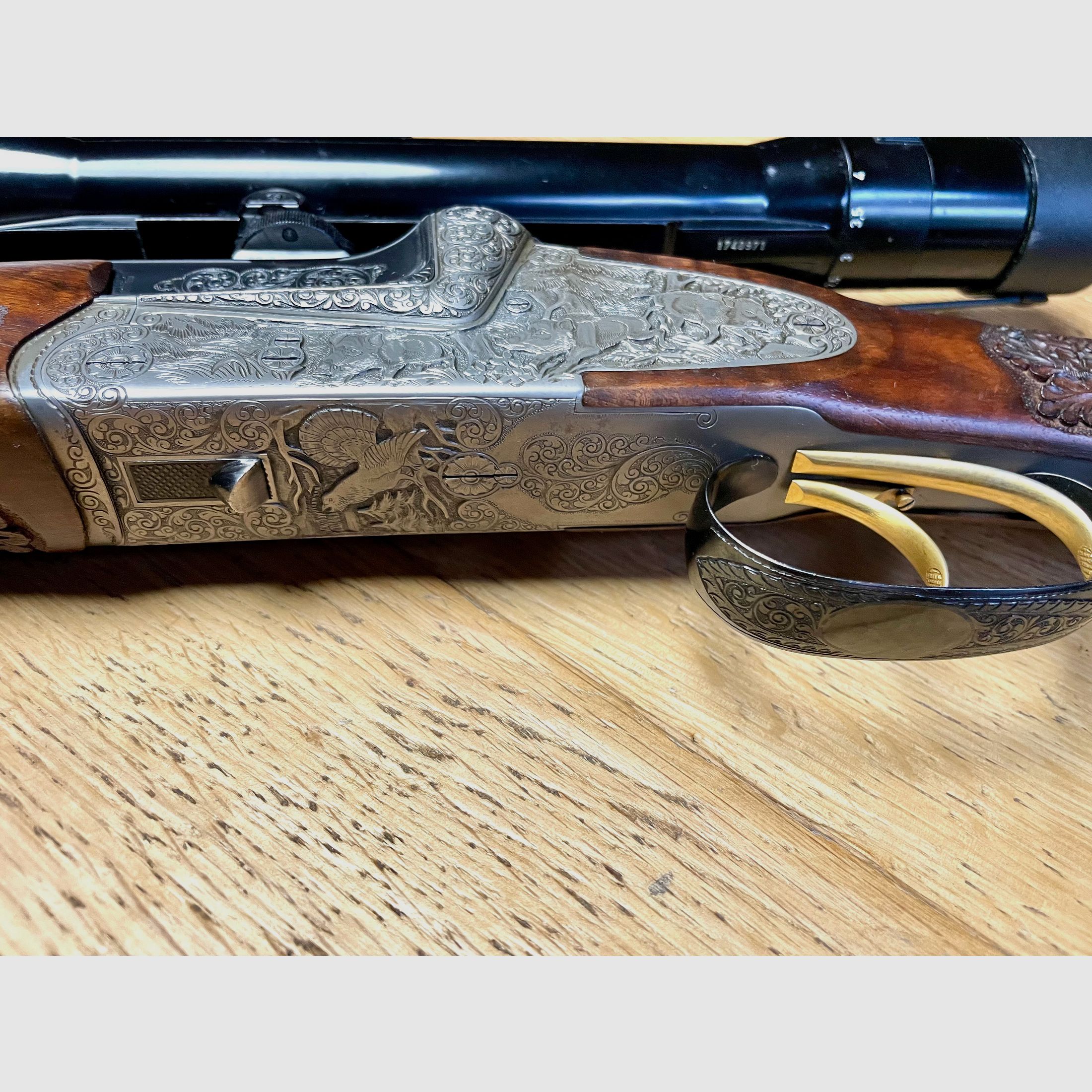 Bohrfanzoj Ferlach 16/70 - 7x65 R - 5.6x50 R Mag with ZF Zeiss Diavari Z 2.5-10x52 T