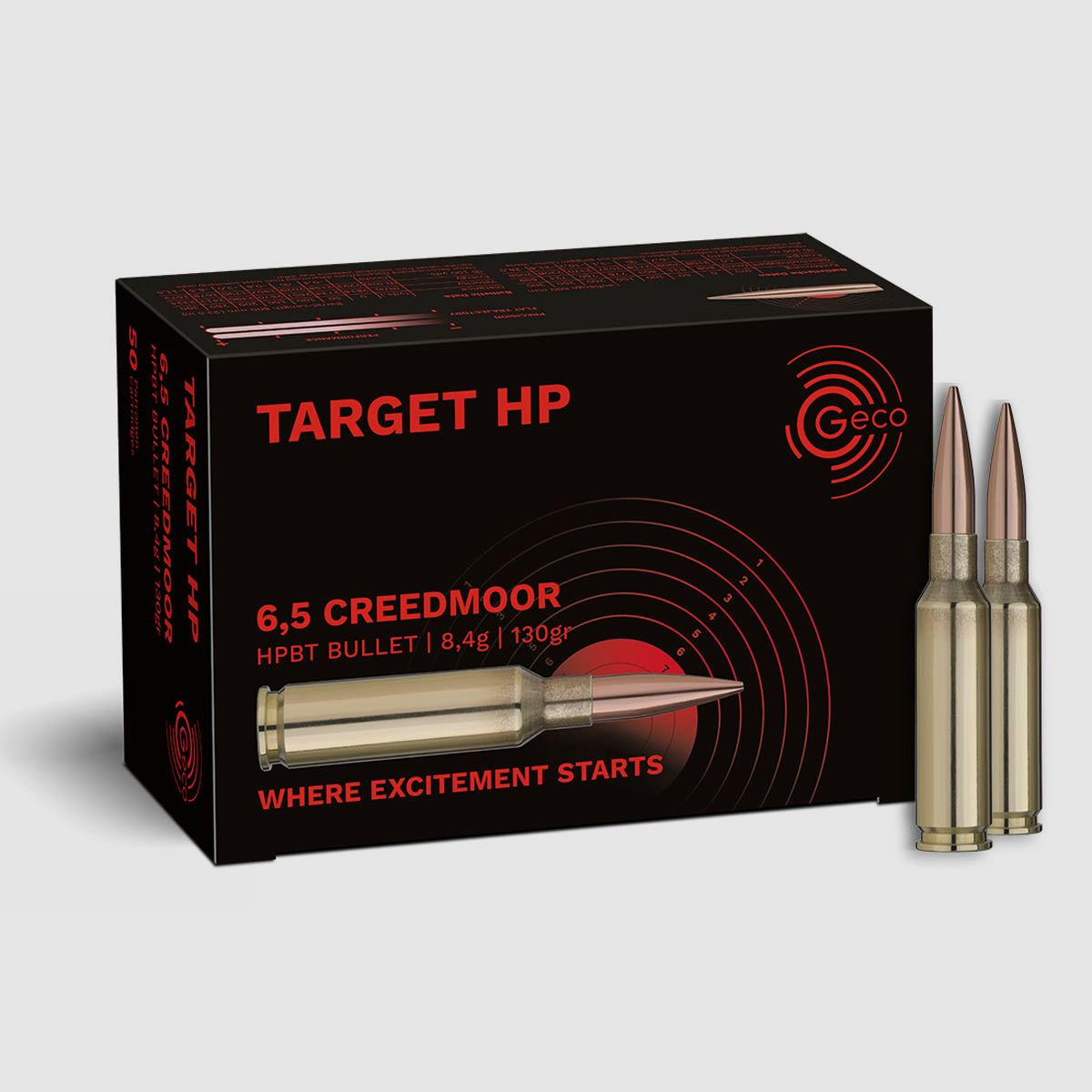 Geco 6,5mmCreedmoor Target HP 8,4g - 130gr 50er Pck.