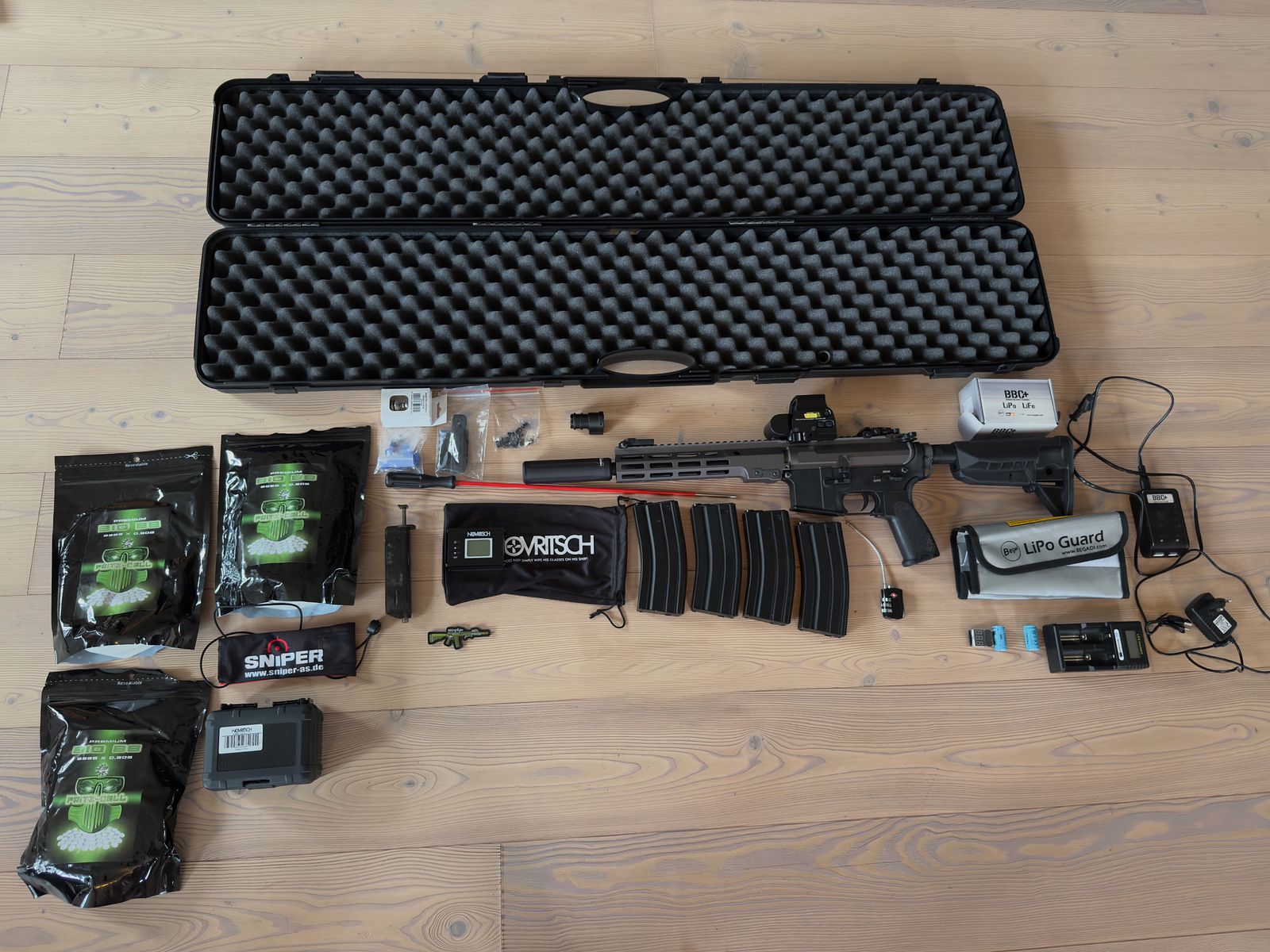 UNSCHLAGBAR!! Professionelles Airsoft-Komplettset – Sofort einsatzbereit