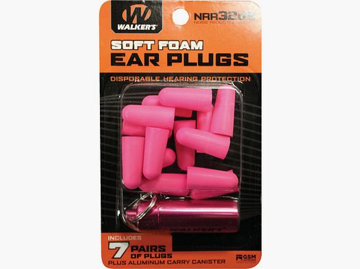 WALKER'S SOFT FOAM OHRSTÖPSEL PINK