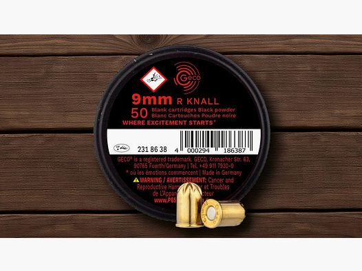 Geco cartuccia a salve 9mm R Knall RK