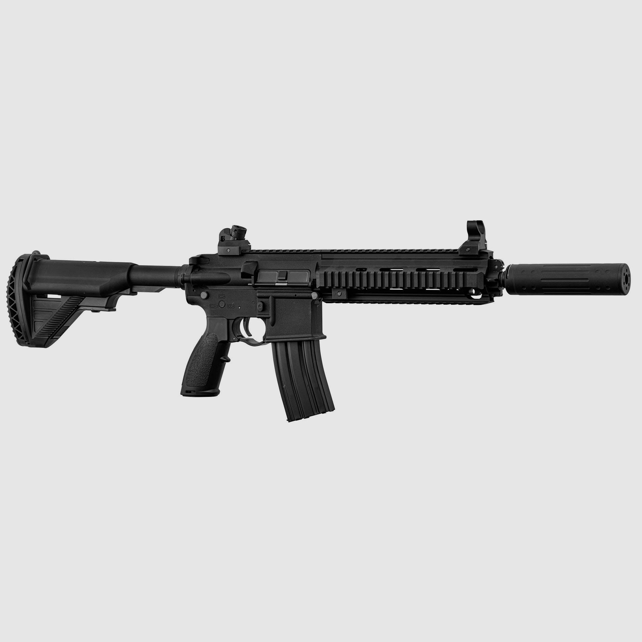 Replik Bo Manufacture AEG Delta 595 Polymer Komplettpaket mit Schalldämpfer, Bild 2 von 8