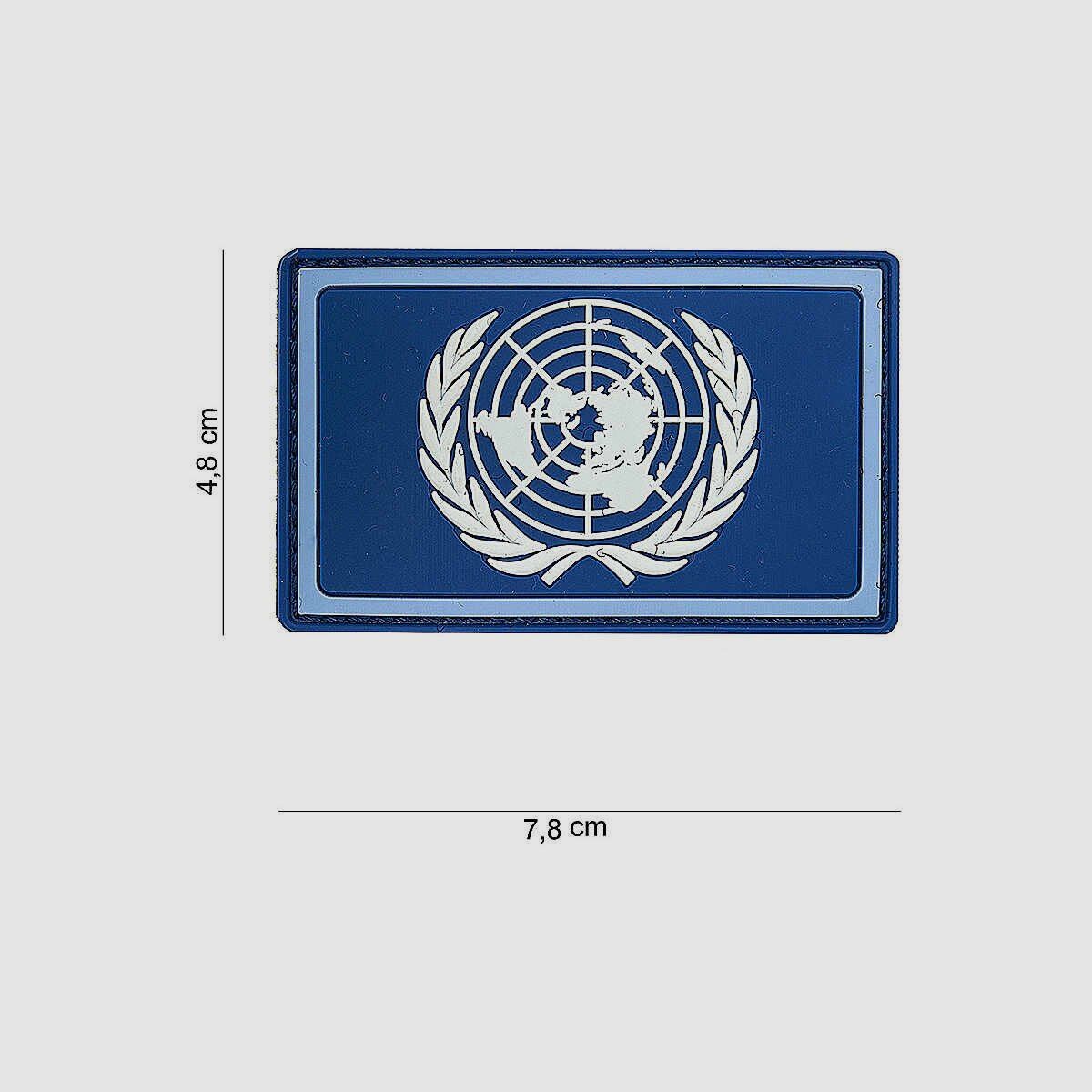 Emblème 3D PVC V.N. patch bleu/blanc