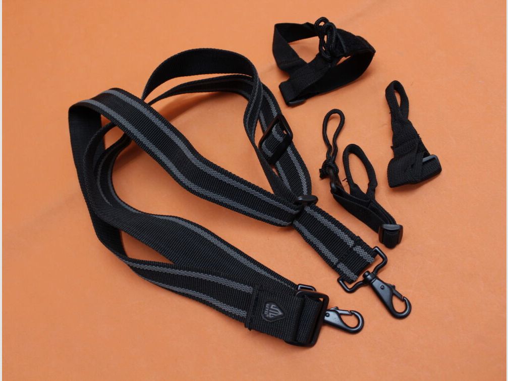 UTG - Leapers UTG Multi-Functional Tactical Sling (PVC-GB501) Black/ 3-point carrying strap with carabiner hook
