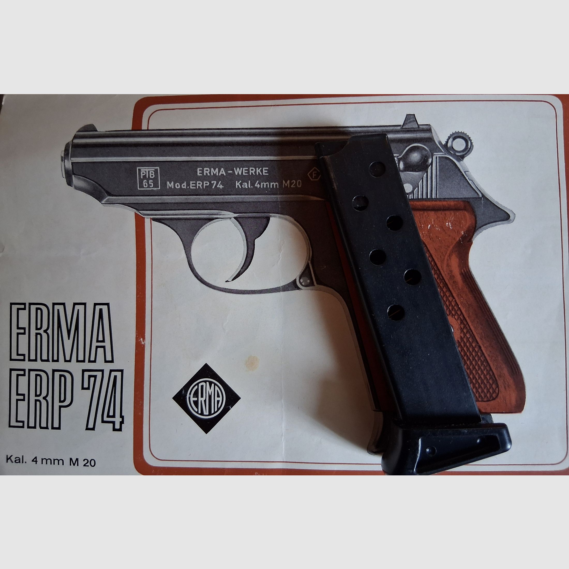 Magazine 7-round for Erma ERP 74 unused for adapter cartridges 4mm M20
