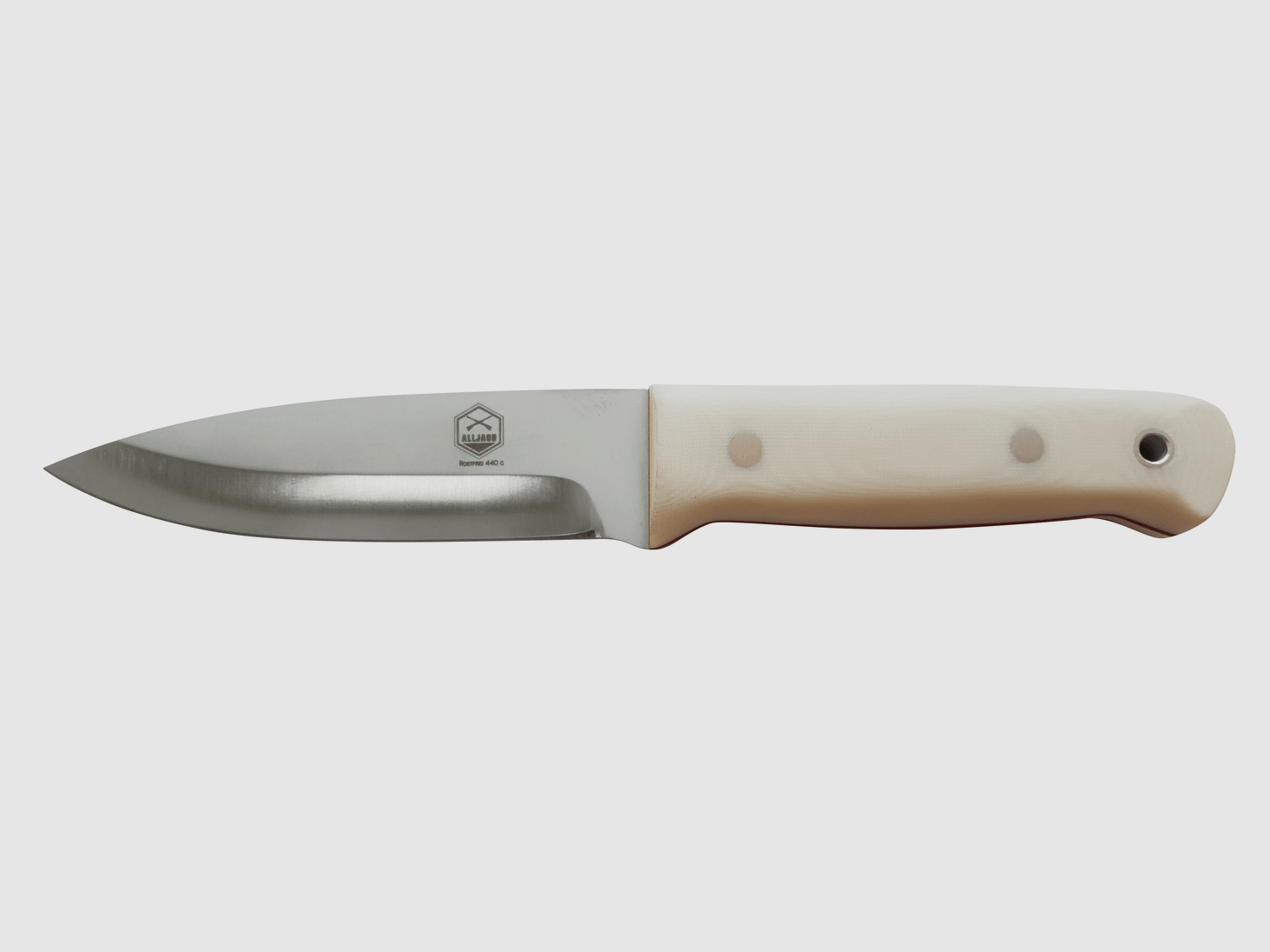 Alljagd Coltello da caccia in micarta avorio